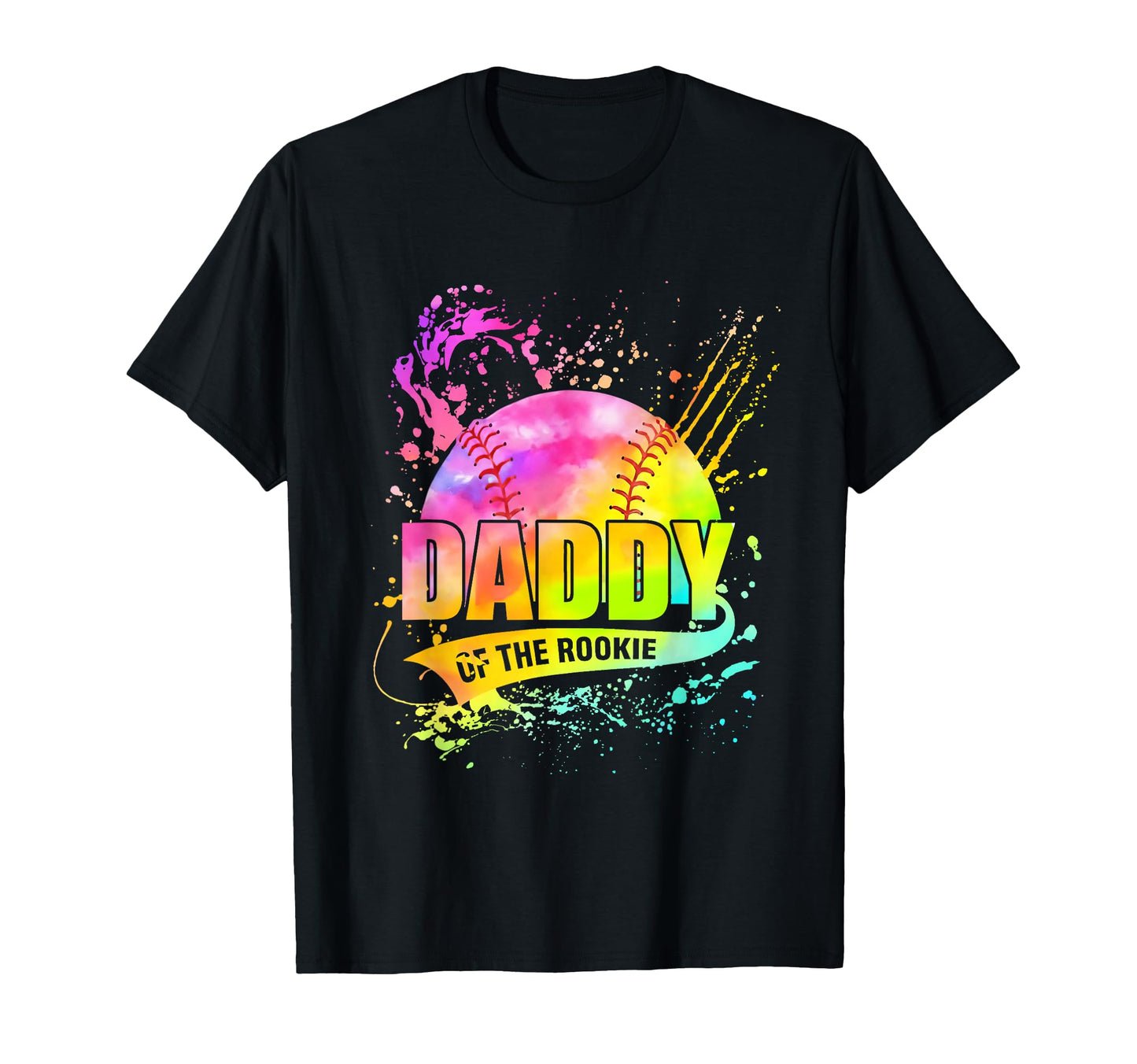 Softball Dad Daddy Rookie Color Proud T-Shirt - Novelty Apparel Men Women - T-Shirt, Sweatshirt, Hoodie