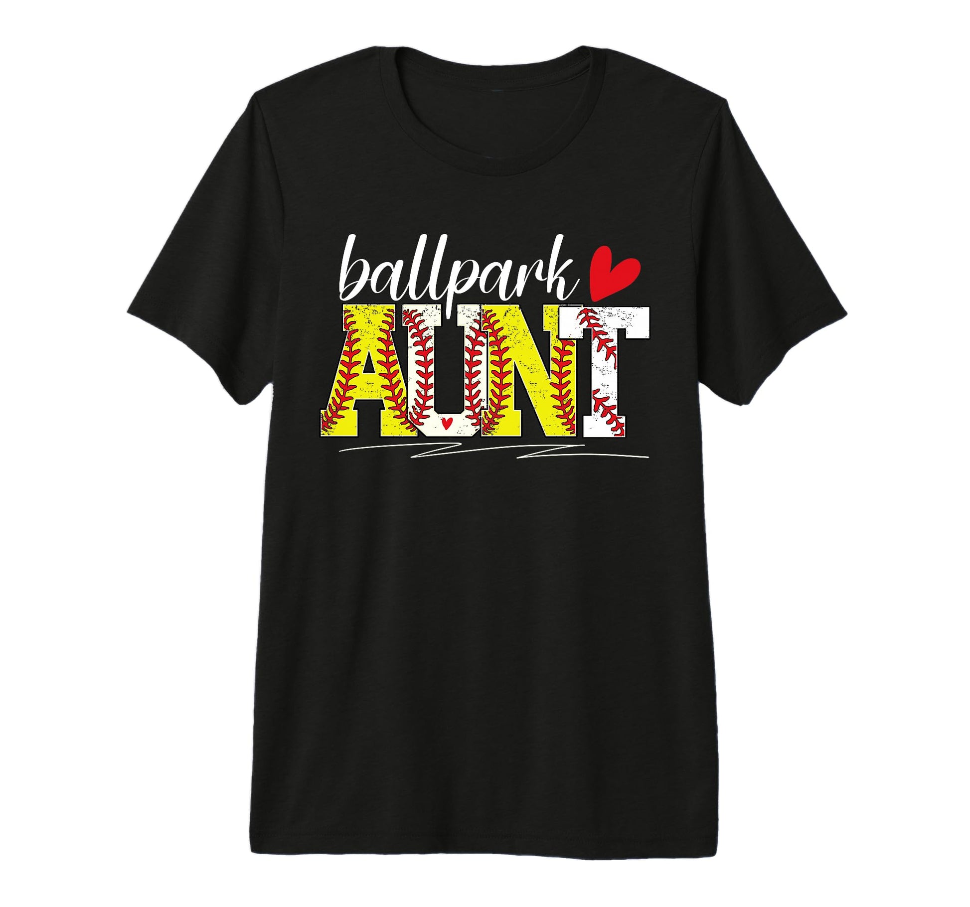Ballpark Aunt Baseball Softball Aunt T-Shirt - Unique Graphic Unisex - T-Shirt, Sweatshirt, Hoodie