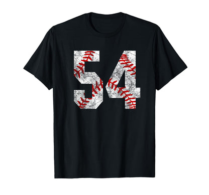 Baseball Mom 54 Jersey Baseball T-Shirt - Trendy Graphic for Adults - T-Shirt, Sweatshirt, Hoodie