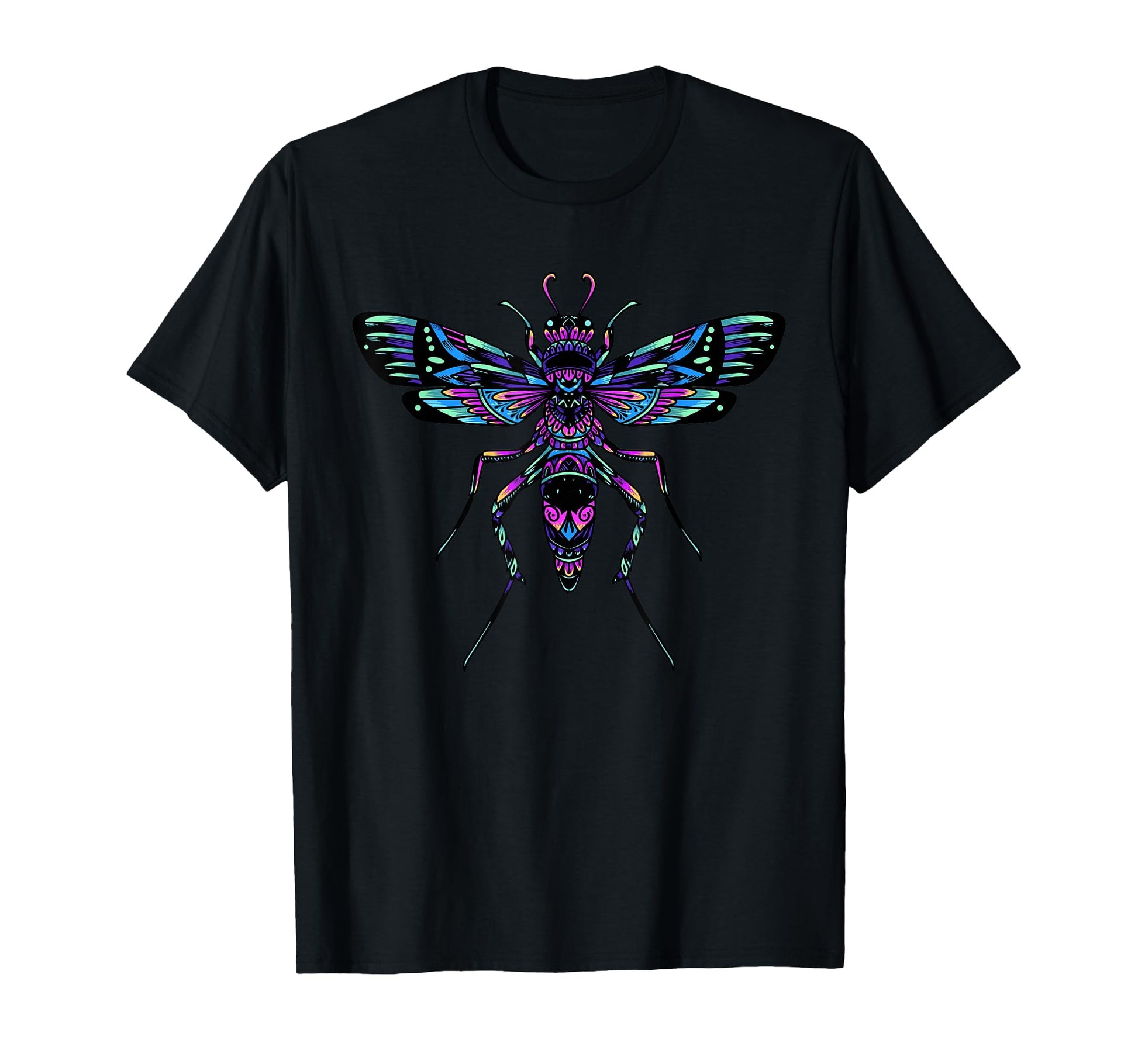 Mystical Dragonfly I Dark Magic I T-Shirt - Fun Novelty Design Men Women - T-Shirt, Sweatshirt, Hoodie