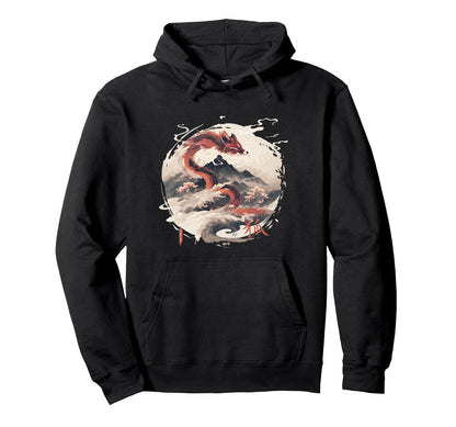 Japanese Kitsune Aesthetic Harajuku Hoodie - Custom Art Print Men Women - T-Shirt, Sweatshirt, Hoodie