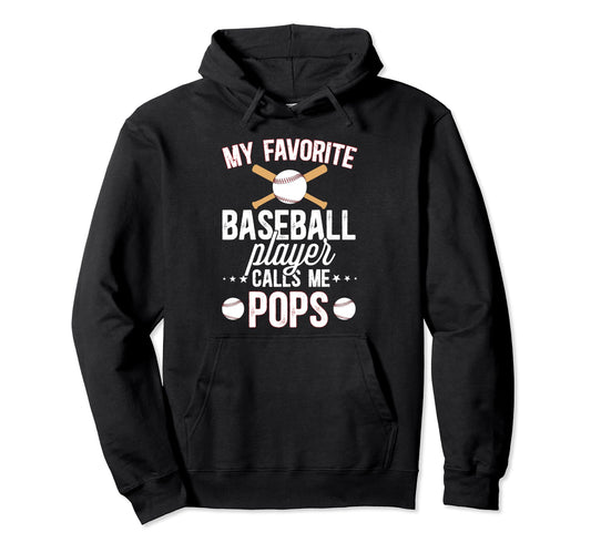 My Favorite Baseball Player Pops Hoodie - Aesthetic Graphic Men Women - T-Shirt, Sweatshirt, Hoodie