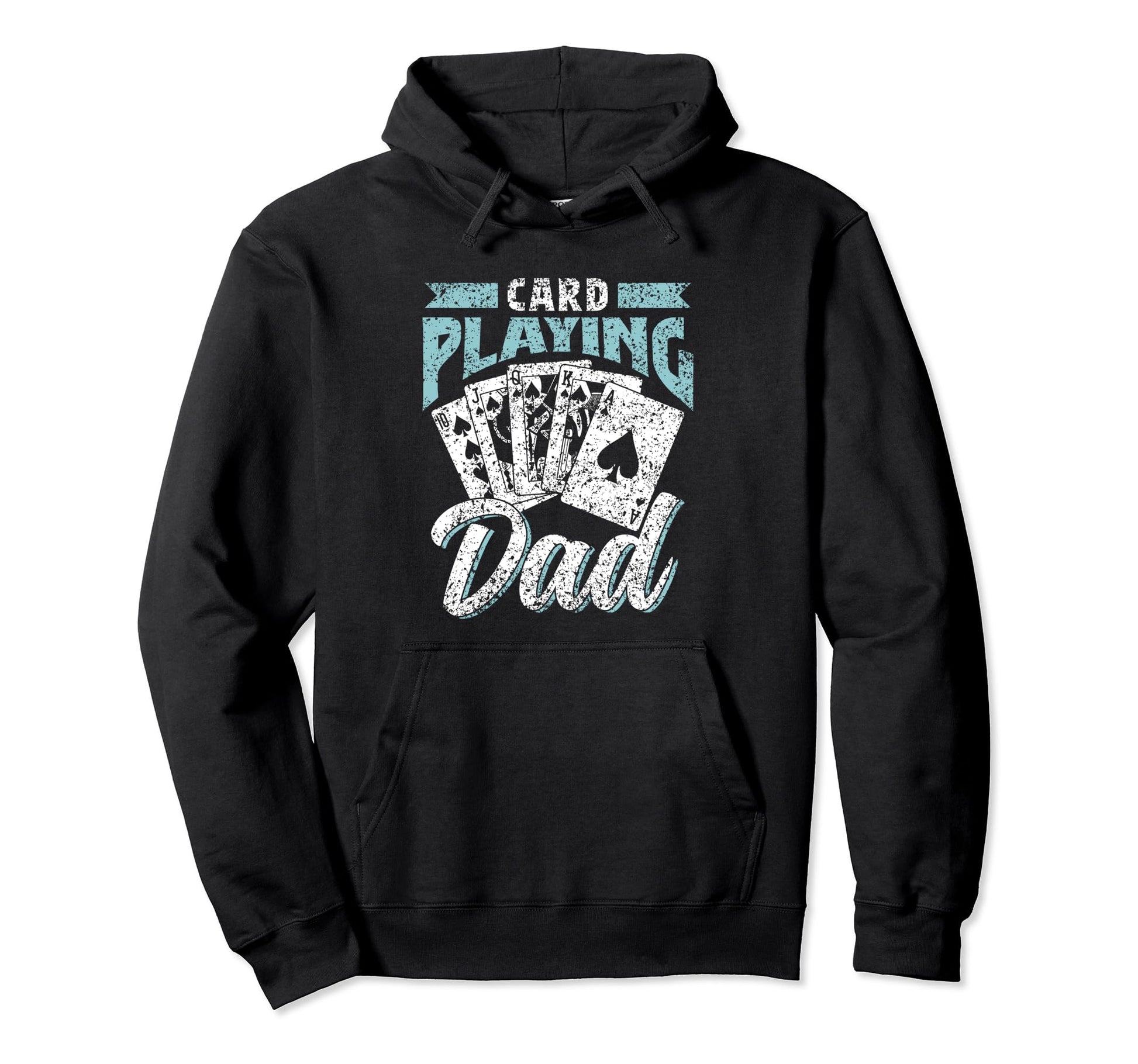 Card Playing Dad Father Player Cards Hoodie - Aesthetic Graphic Men Women - T-Shirt, Sweatshirt, Hoodie