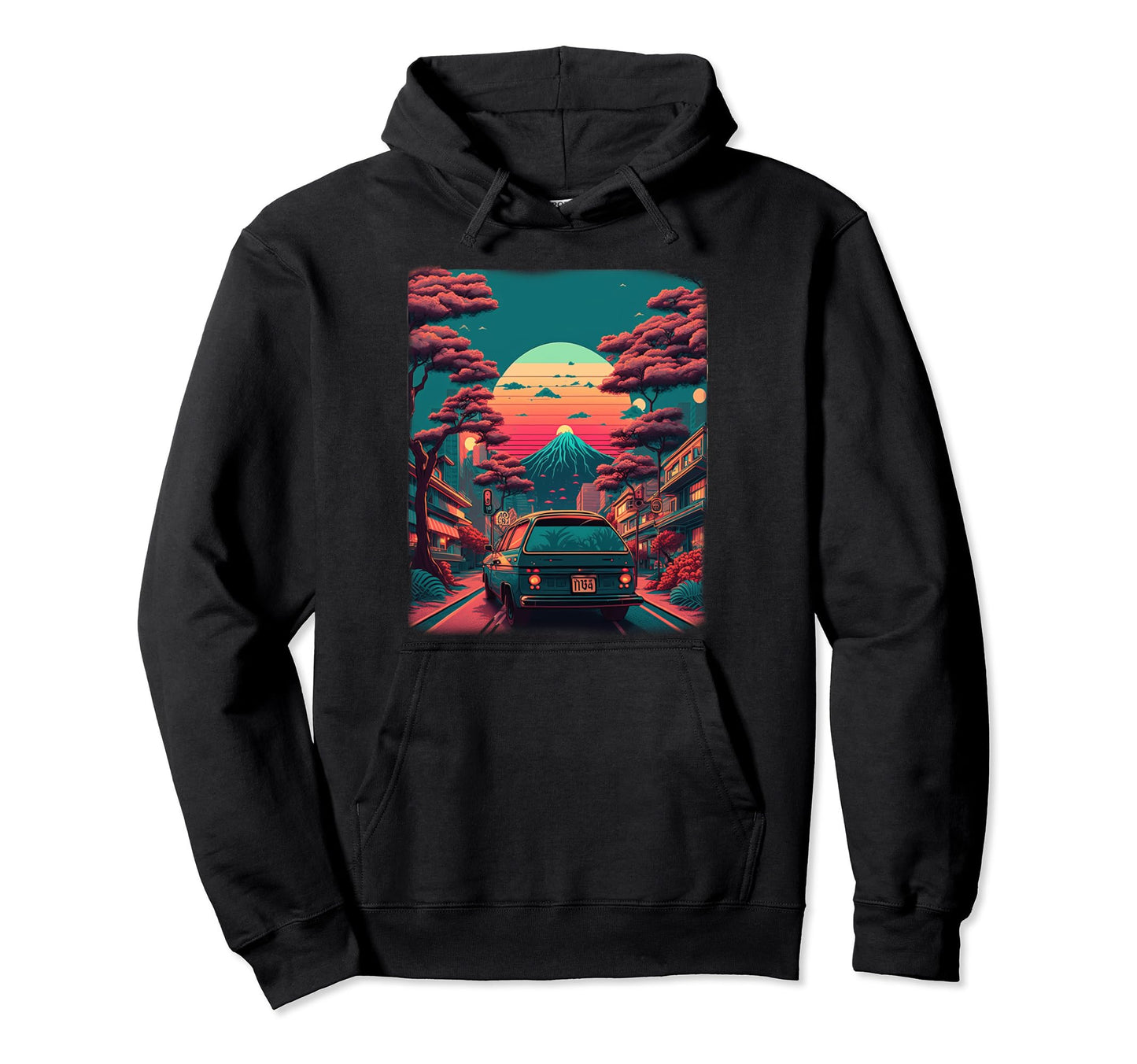 Aesthetic Vaporwave Japan 80S 90S Hoodie - Novelty Apparel for Adults - T-Shirt, Sweatshirt, Hoodie