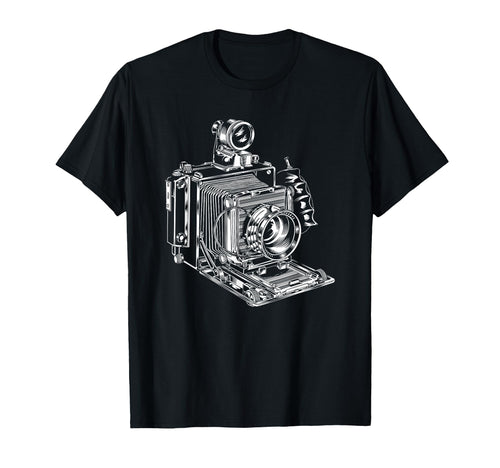 Camera Photographer Antique T-Shirt - Aesthetic Graphic for Adults - T-Shirt, Sweatshirt, Hoodie