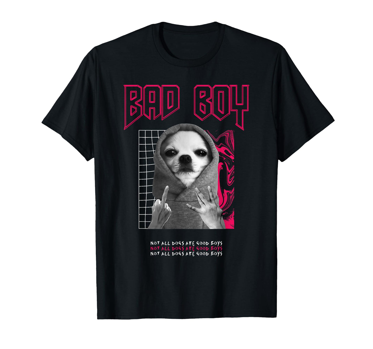 Bad Dog Sad Aesthetic Edgy Streetwear T-Shirt - Casual Everyday Wear Unisex - T-Shirt, Sweatshirt, Hoodie