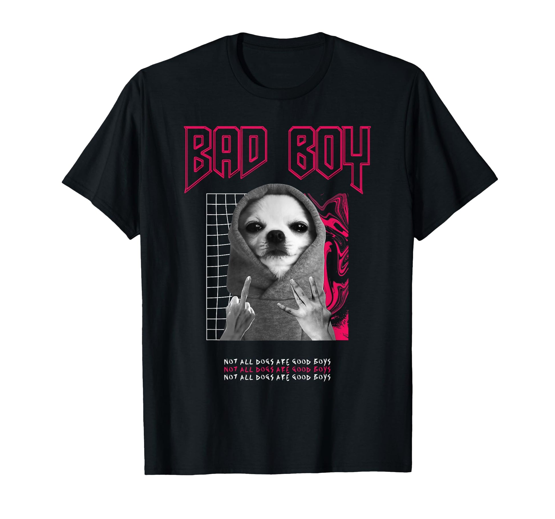 Bad Dog Sad Aesthetic Edgy Streetwear T-Shirt - Casual Everyday Wear Unisex - T-Shirt, Sweatshirt, Hoodie