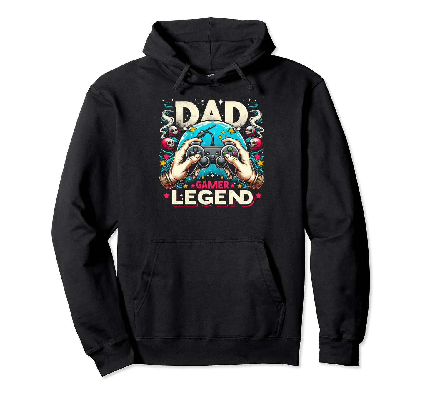 Gamer Dad Game Controller Gaming Video Hoodie - Streetwear Style Unisex - T-Shirt, Sweatshirt, Hoodie