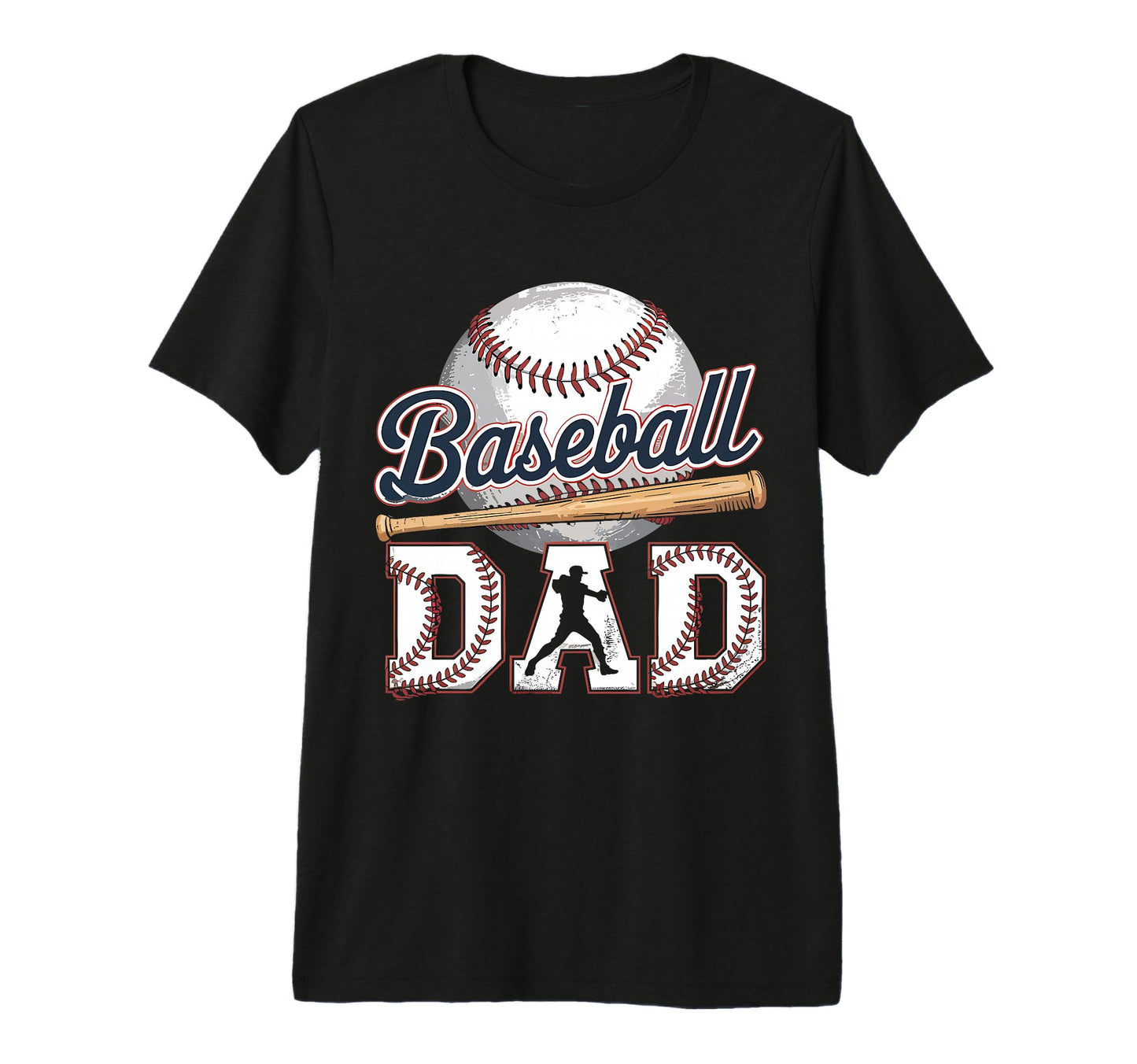 Baseball Dad Fathers Day Funny T-Shirt - Streetwear Style for Adults - T-Shirt, Sweatshirt, Hoodie