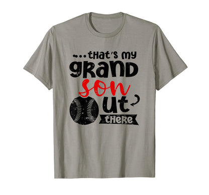 Thats My Grandson Out There Baseball T-Shirt - Custom Art Print for Adults - T-Shirt, Sweatshirt, Hoodie