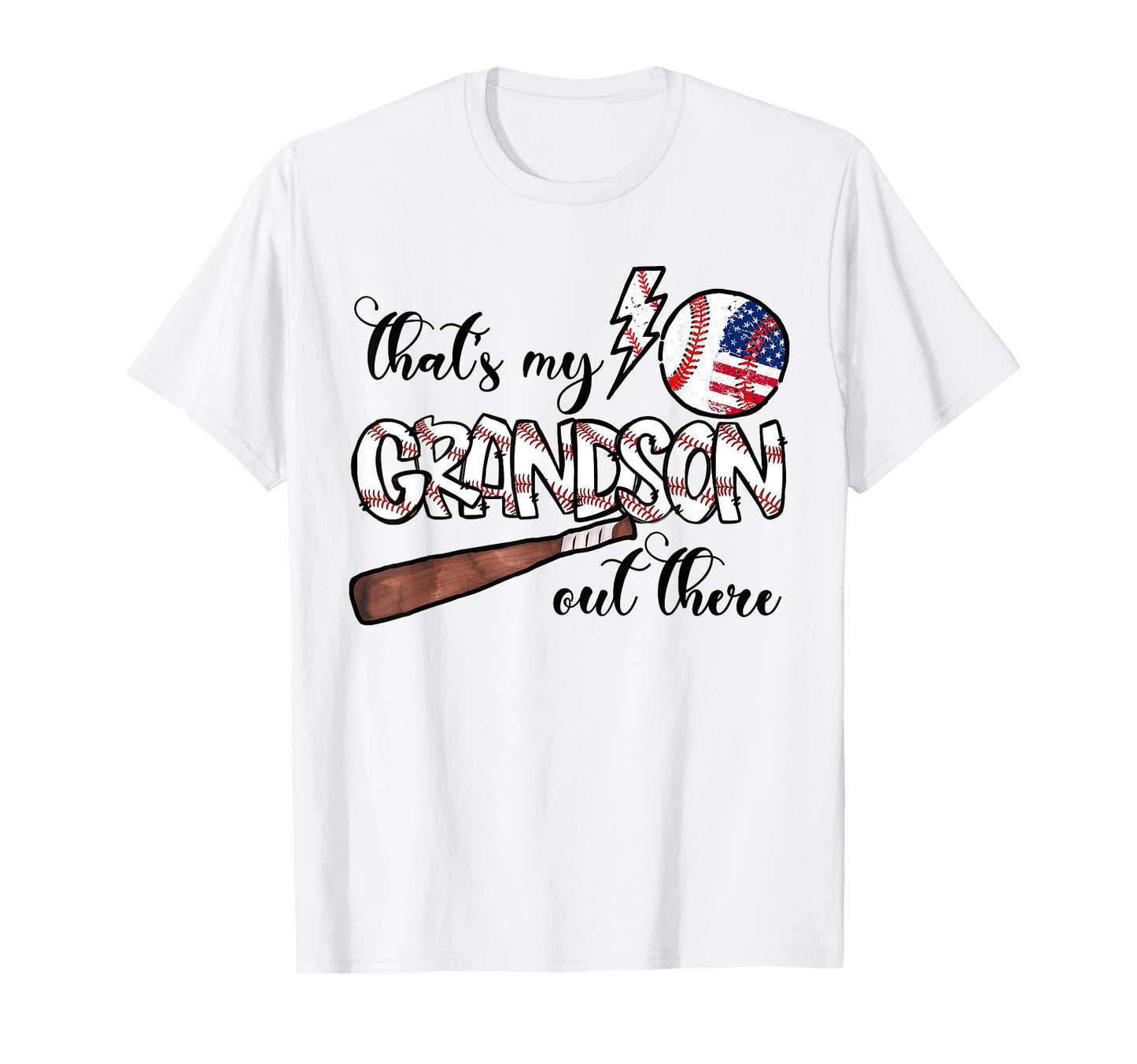 Thats My Grandson Out There Baseball Sport T-Shirt - Unique Graphic Unisex - T-Shirt, Sweatshirt, Hoodie
