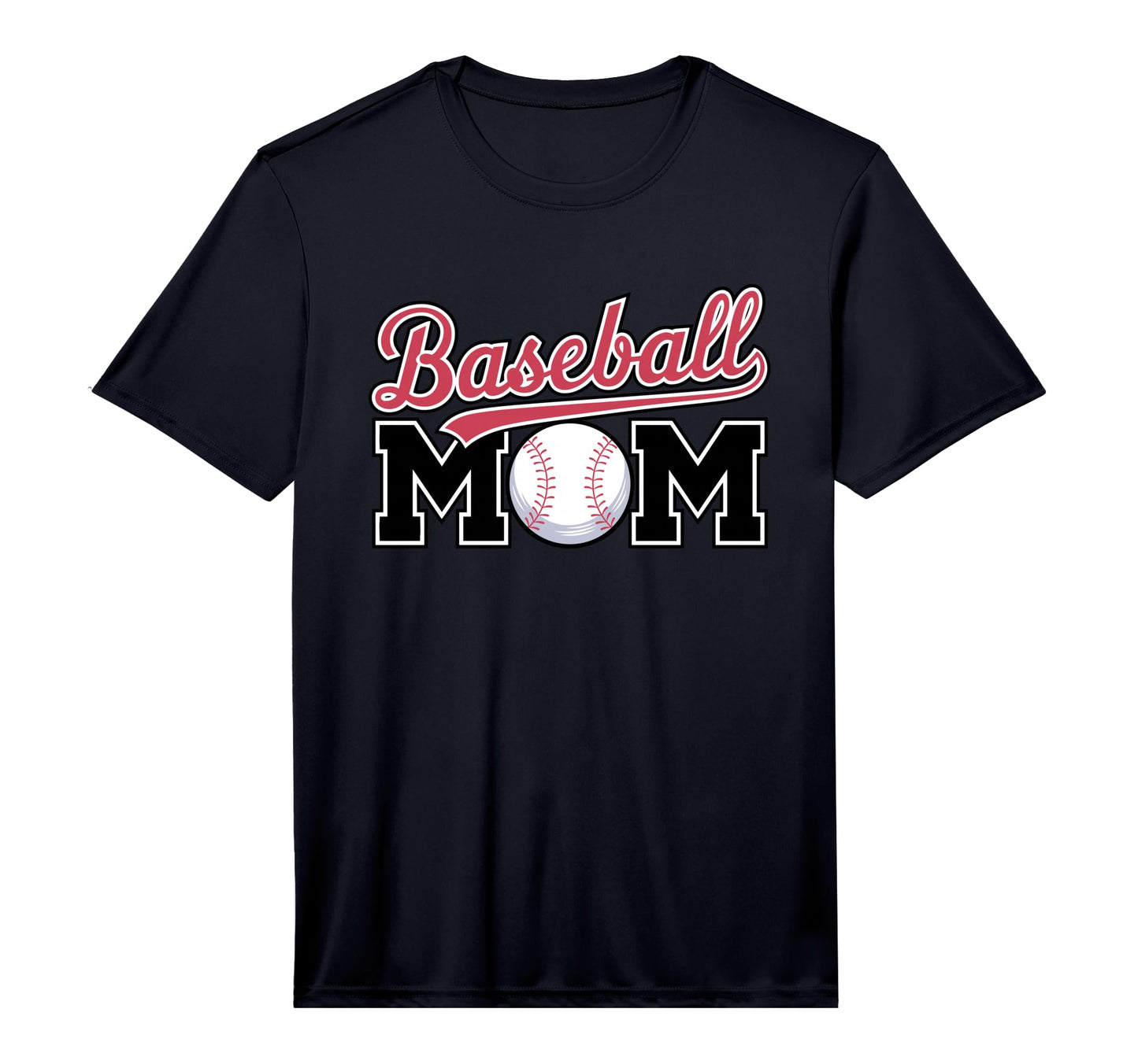 Mens Baseball Mom Sports Baseball T-Shirt - Graphic Print for Adults - T-Shirt, Sweatshirt, Hoodie