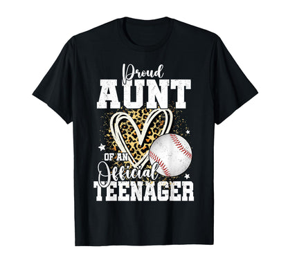 Proud Aunt Teenager 13Th Birthday T-Shirt - Streetwear Style Men Women - T-Shirt, Sweatshirt, Hoodie