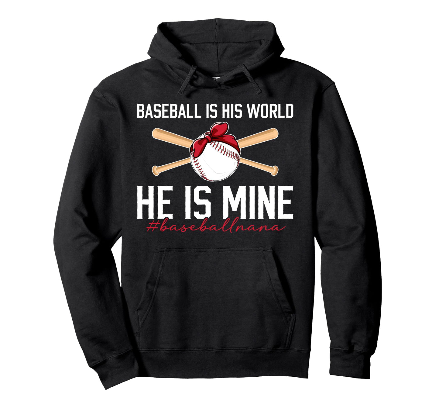 Baseball Nana Grandma Proud Baseball Hoodie - Streetwear Style for Adults - T-Shirt, Sweatshirt, Hoodie