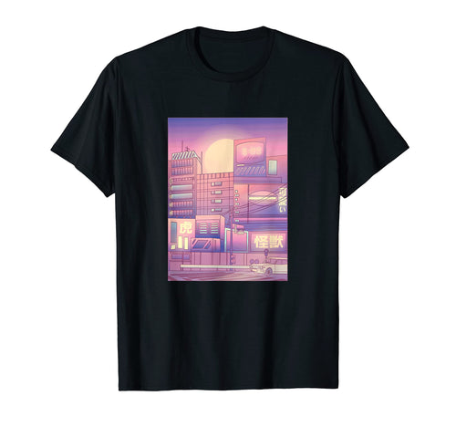 Lofi Japanese Anime Vaporwave Aesthetic T-Shirt - Graphic Print Unisex - T-Shirt, Sweatshirt, Hoodie