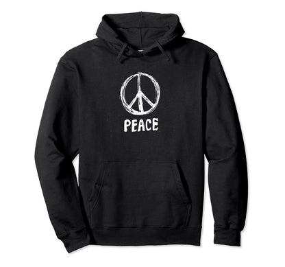 Peace Sign And Hoodie - Custom Art Print Unisex - T-Shirt, Sweatshirt, Hoodie