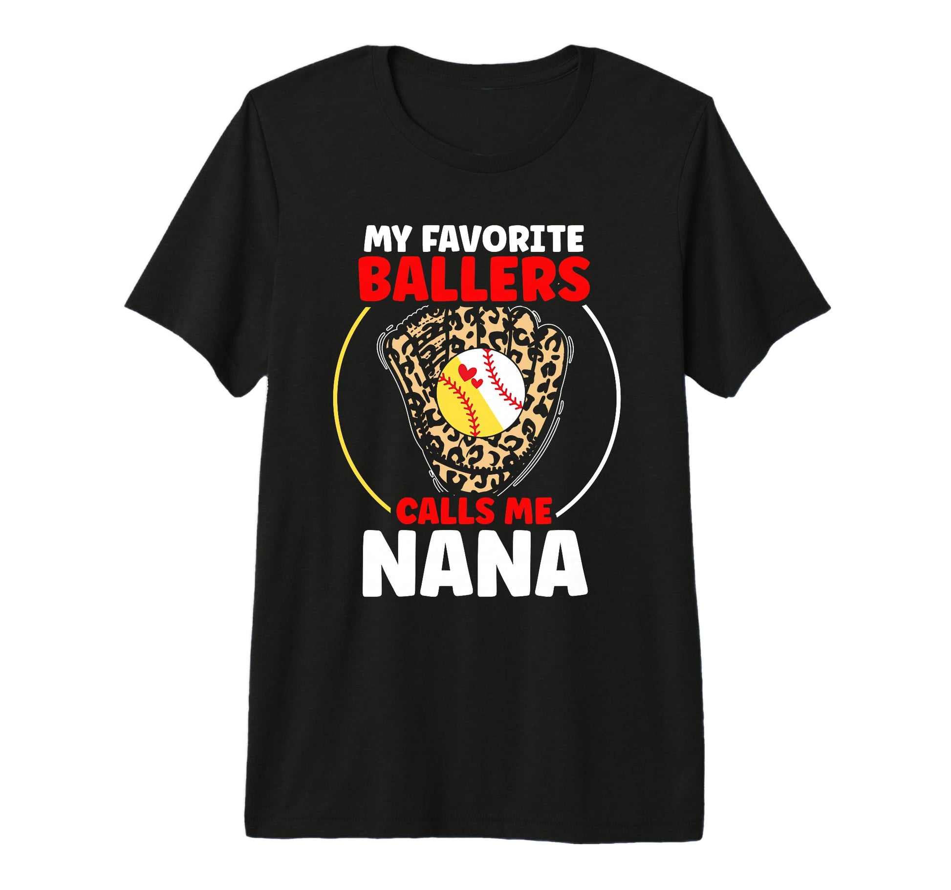 My Favorite Ballers Calls Me Nana T-Shirt - Minimalist Print Men Women - T-Shirt, Sweatshirt, Hoodie