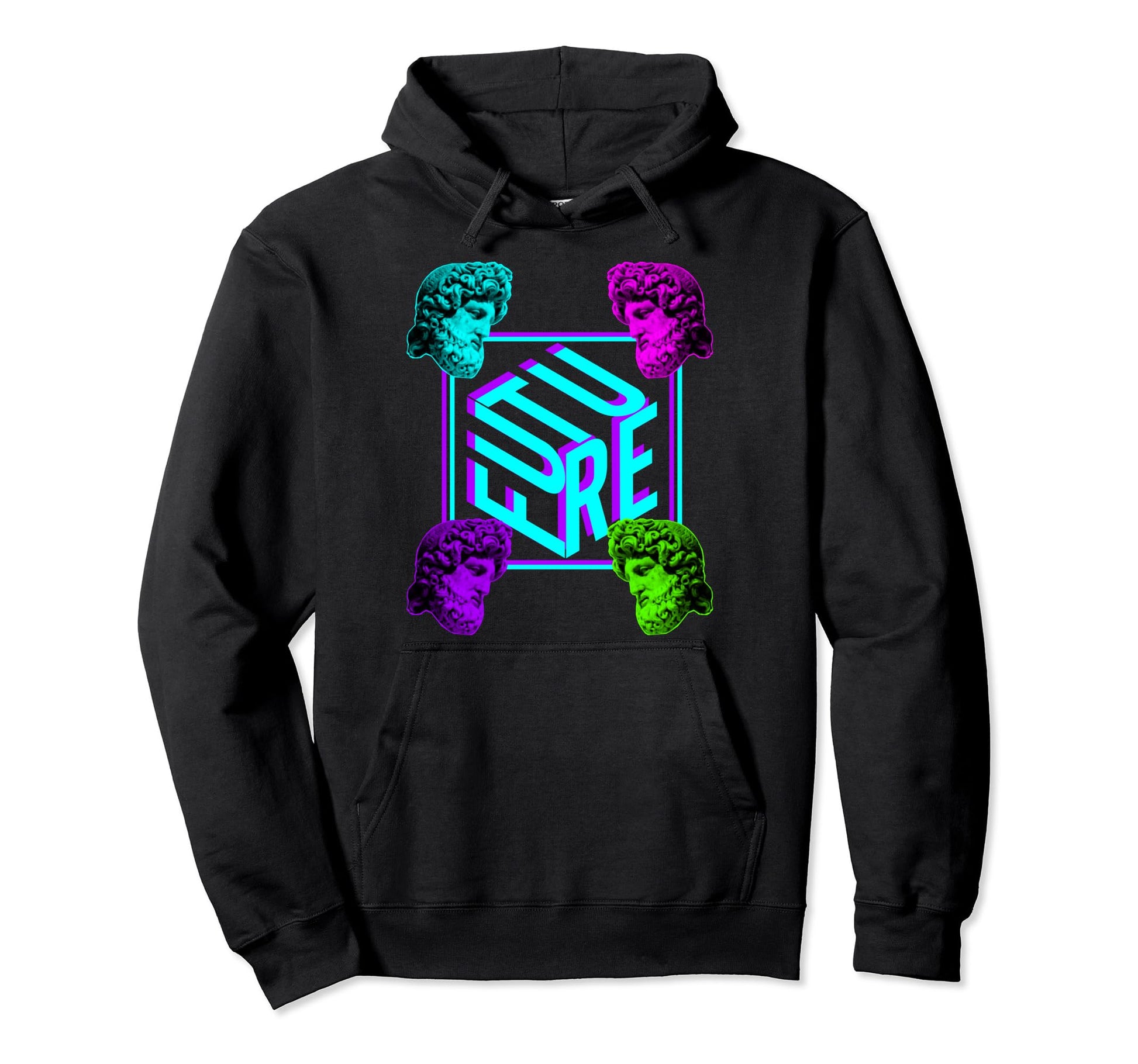 Future Greek Statue Aesthetic Vaporwave Hoodie - Aesthetic Graphic Unisex - T-Shirt, Sweatshirt, Hoodie