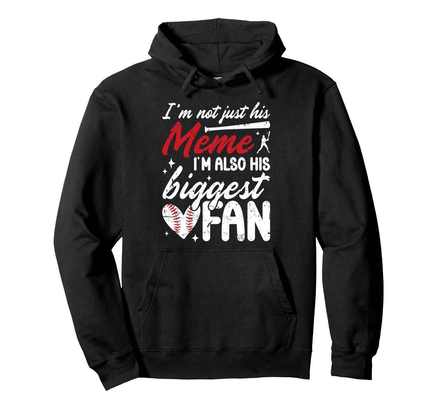His Biggest Fan Baseball Meme Baseball Hoodie - Custom Art Print Unisex - T-Shirt, Sweatshirt, Hoodie