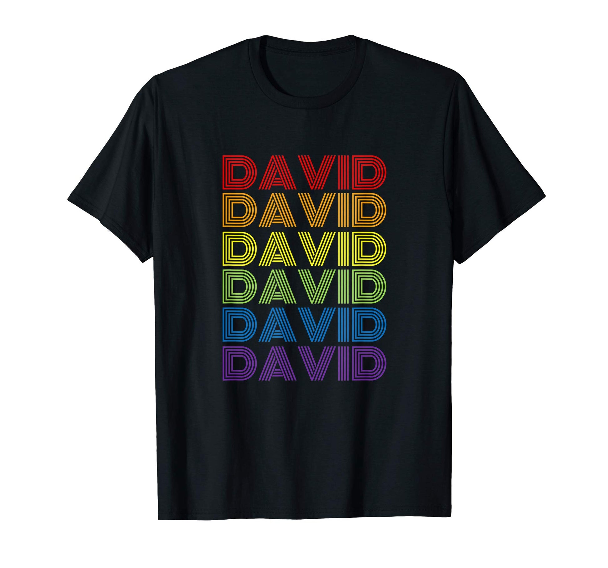 David Rainbow T-Shirt - Minimalist Print Men Women - T-Shirt, Sweatshirt, Hoodie