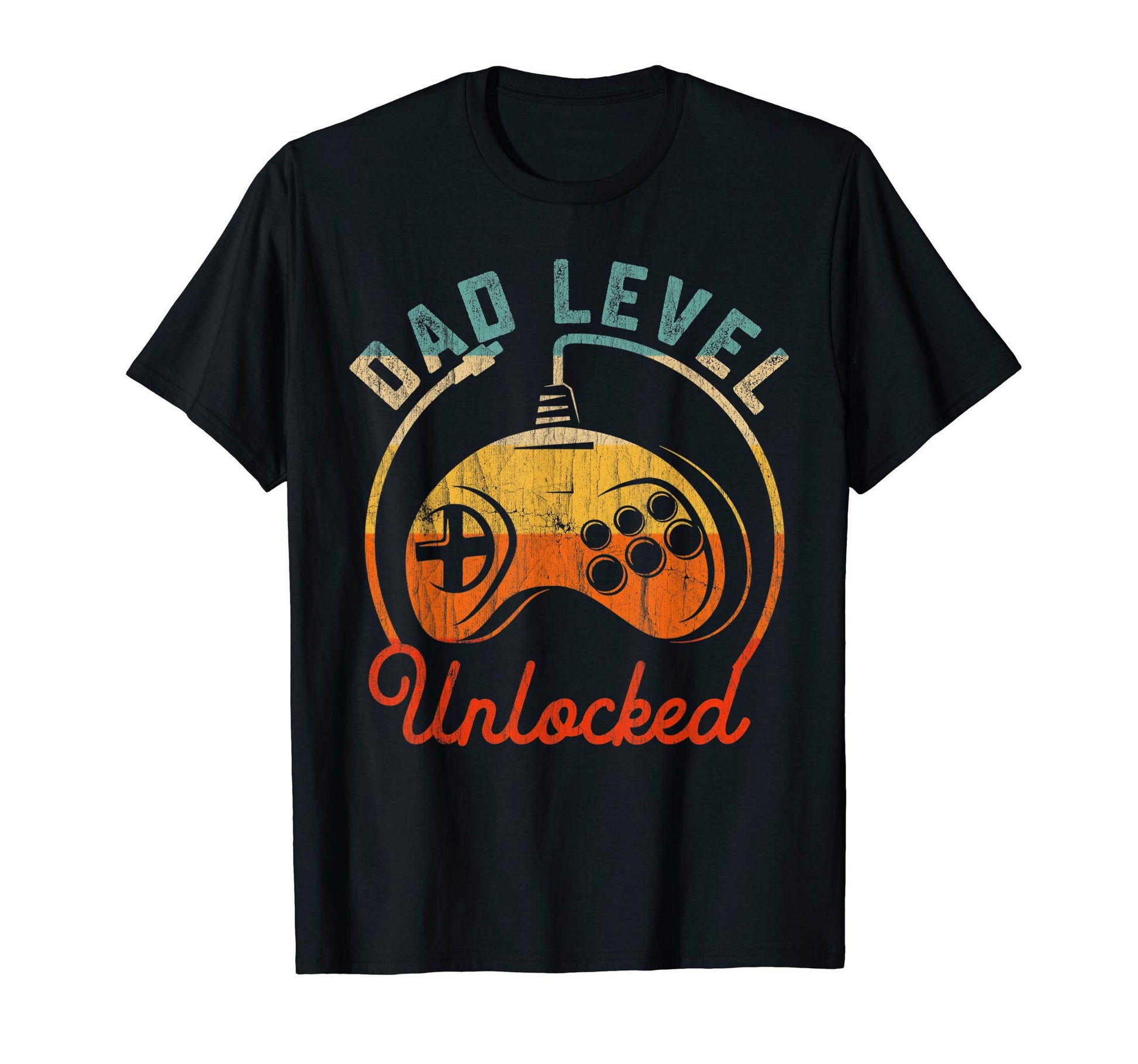Dad Level Unlocked Video Gamer Gaming T-Shirt - Minimalist Print Men Women - T-Shirt, Sweatshirt, Hoodie