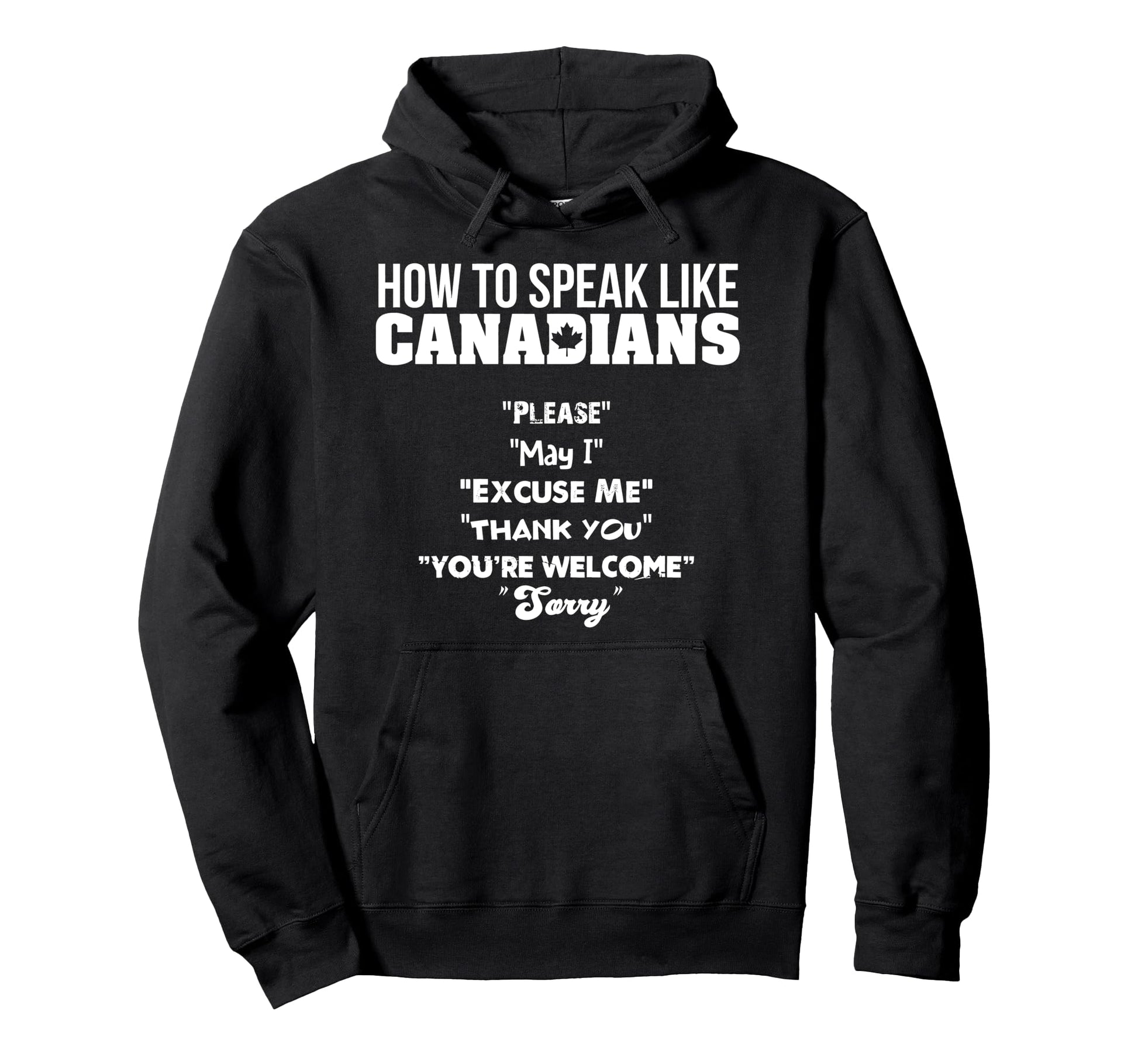 Canada Gift Flag Varsity Canadian Hoodie - Custom Art Print for Adults - T-Shirt, Sweatshirt, Hoodie
