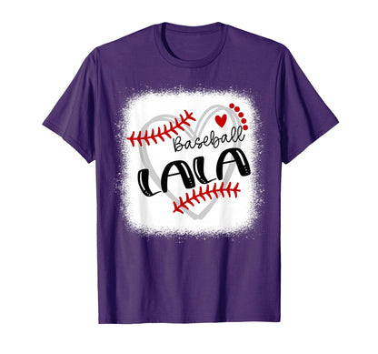 Personalized Baseball Heart Lala Baseball T-Shirt - Minimalist Print Unisex - T-Shirt, Sweatshirt, Hoodie
