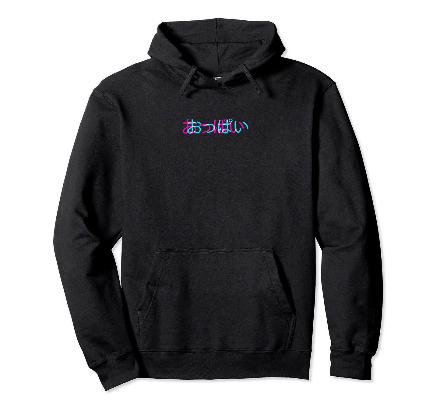 Oppai Japanese Glitch Anime Aesthetic Hoodie - Fun Novelty Design Unisex - T-Shirt, Sweatshirt, Hoodie