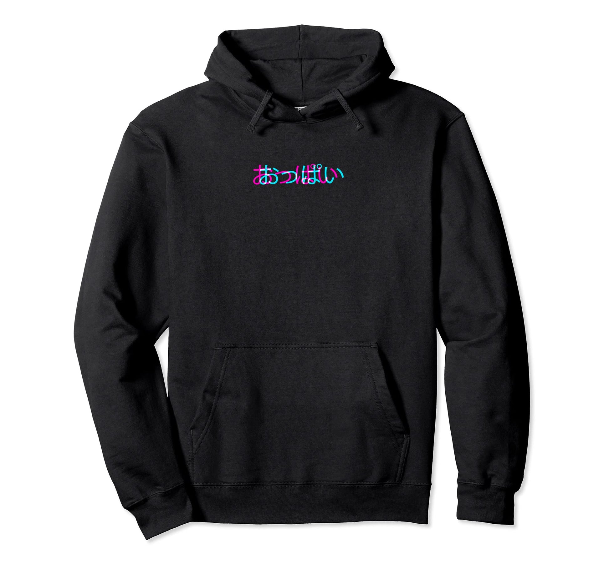 Oppai Japanese Glitch Anime Aesthetic Hoodie - Fun Novelty Design Unisex - T-Shirt, Sweatshirt, Hoodie