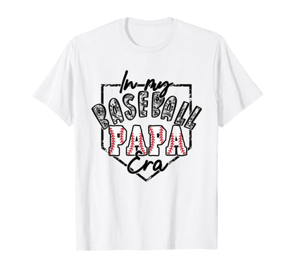 My Baseball Papa Era Groovy Camo Matching T-Shirt - Graphic Print Unisex - T-Shirt, Sweatshirt, Hoodie