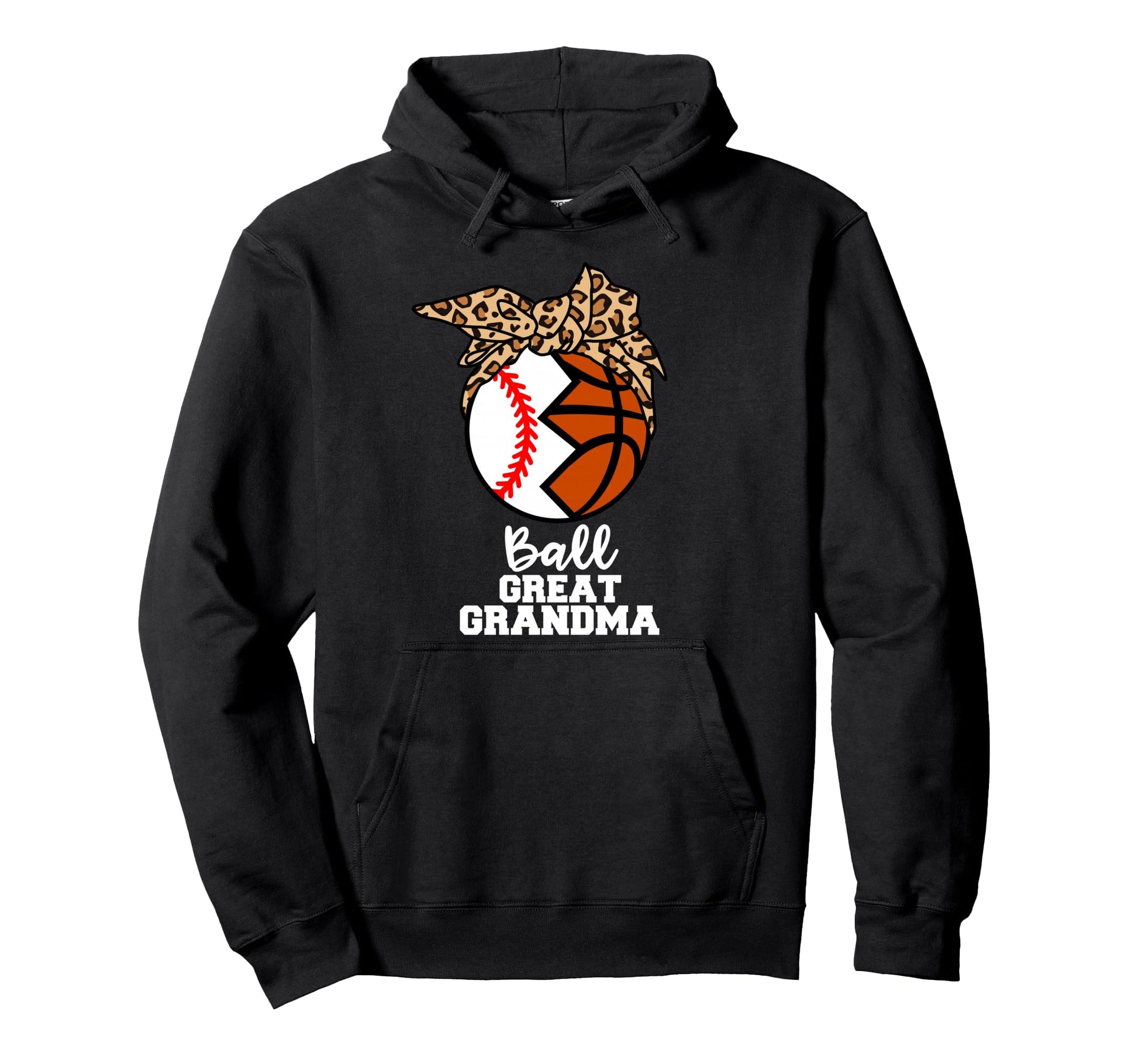 Ball Great Grandma Funny Baseball Hoodie - Casual Everyday Wear Men Women - T-Shirt, Sweatshirt, Hoodie