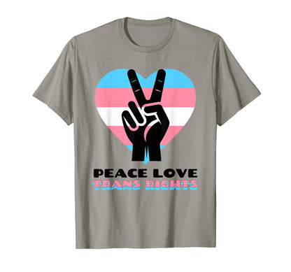 Trans Rights Human Rights Pride Peace T-Shirt - Graphic Print for Adults - T-Shirt, Sweatshirt, Hoodie
