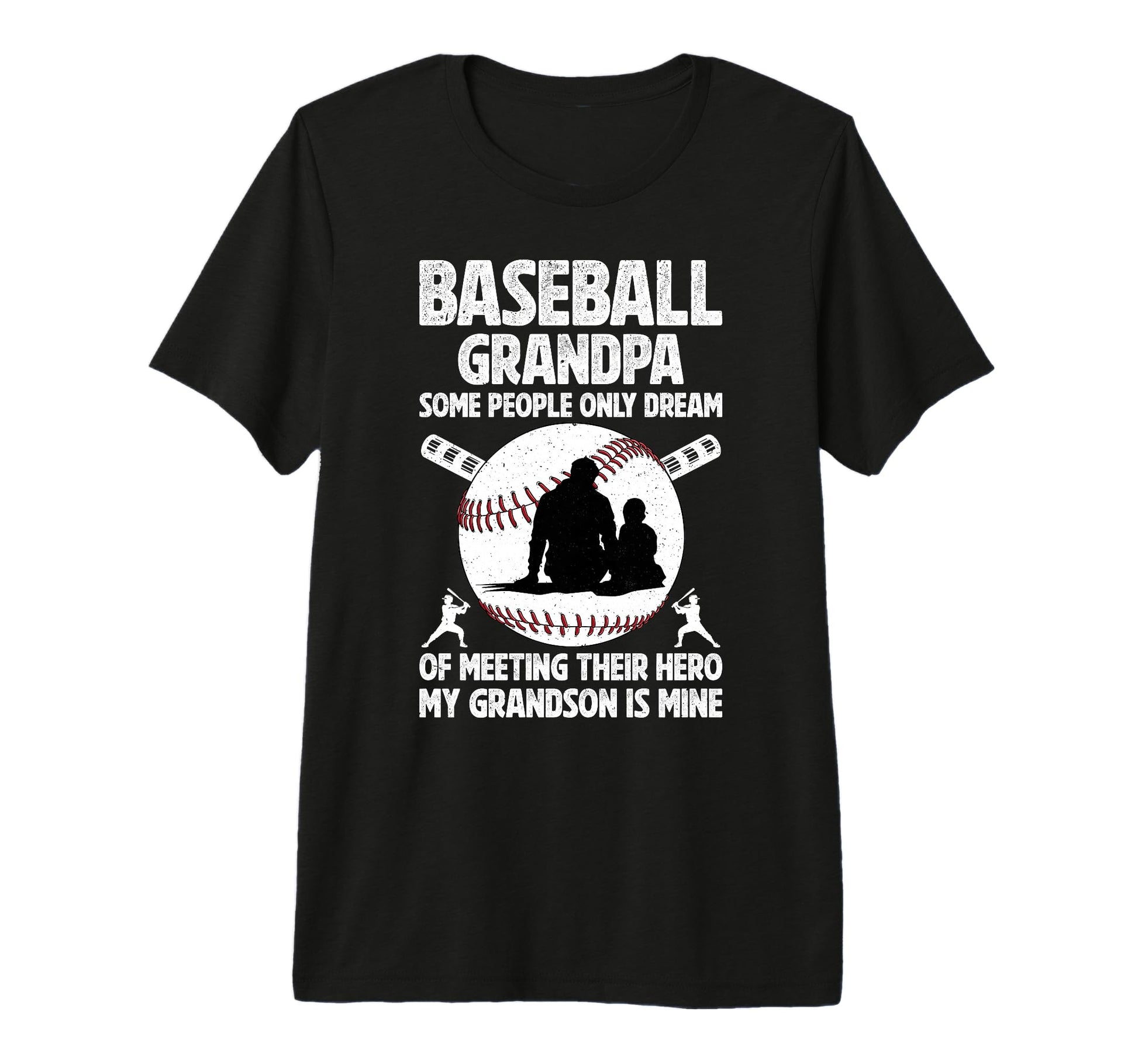 Mens Baseball Grandpa Proud Grandpa T-Shirt - Aesthetic Graphic for Adults - T-Shirt, Sweatshirt, Hoodie