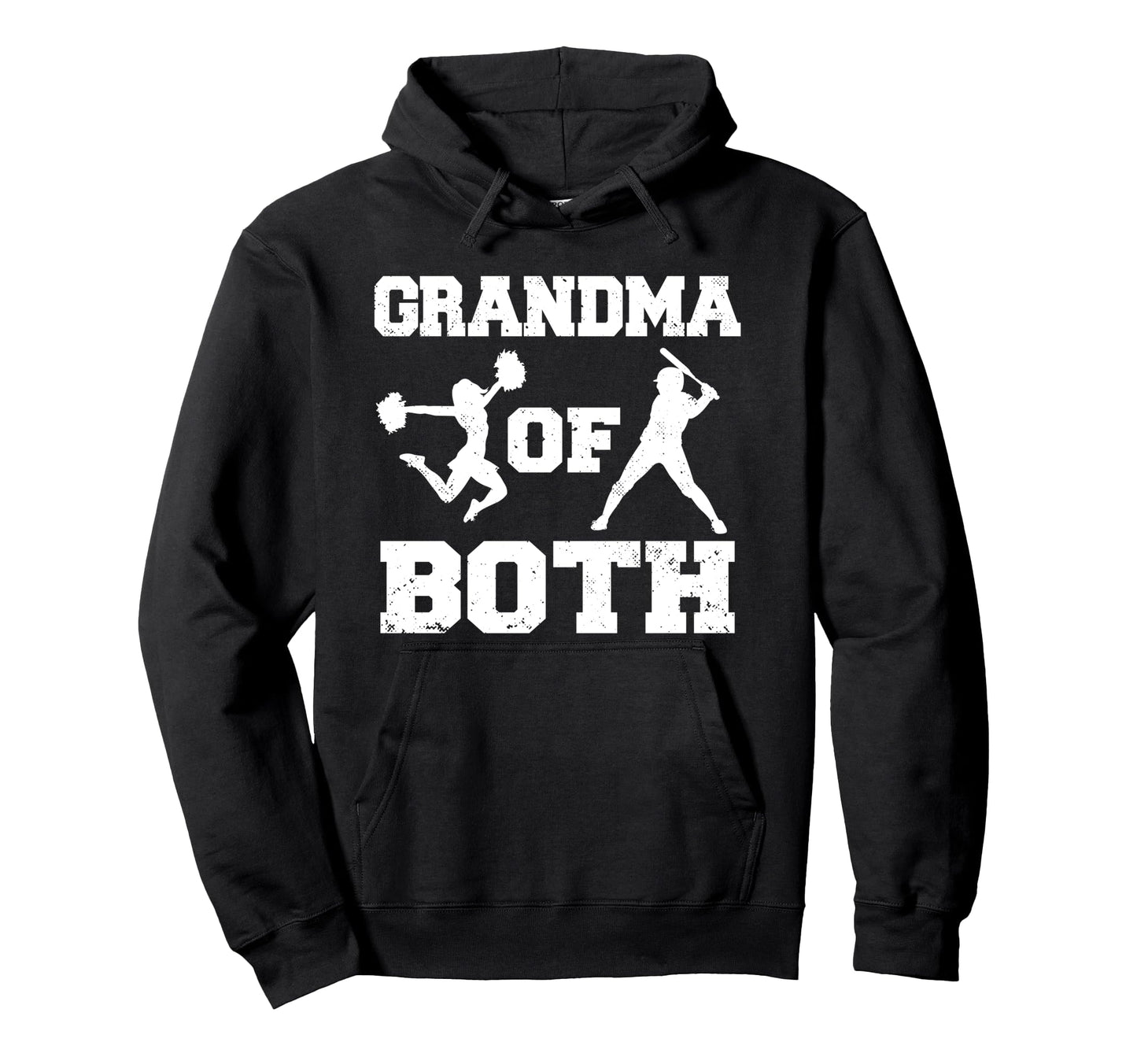 Grandma Both Funny Baseball And Cheer Hoodie - Custom Art Print Men Women - T-Shirt, Sweatshirt, Hoodie