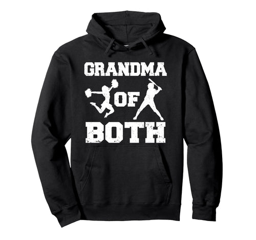 Grandma Both Funny Baseball And Cheer Hoodie - Custom Art Print Men Women - T-Shirt, Sweatshirt, Hoodie
