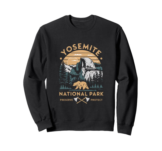 Yosemite National Park Preserve Protect Sweatshirt - Unique Graphic Unisex - T-Shirt, Sweatshirt, Hoodie