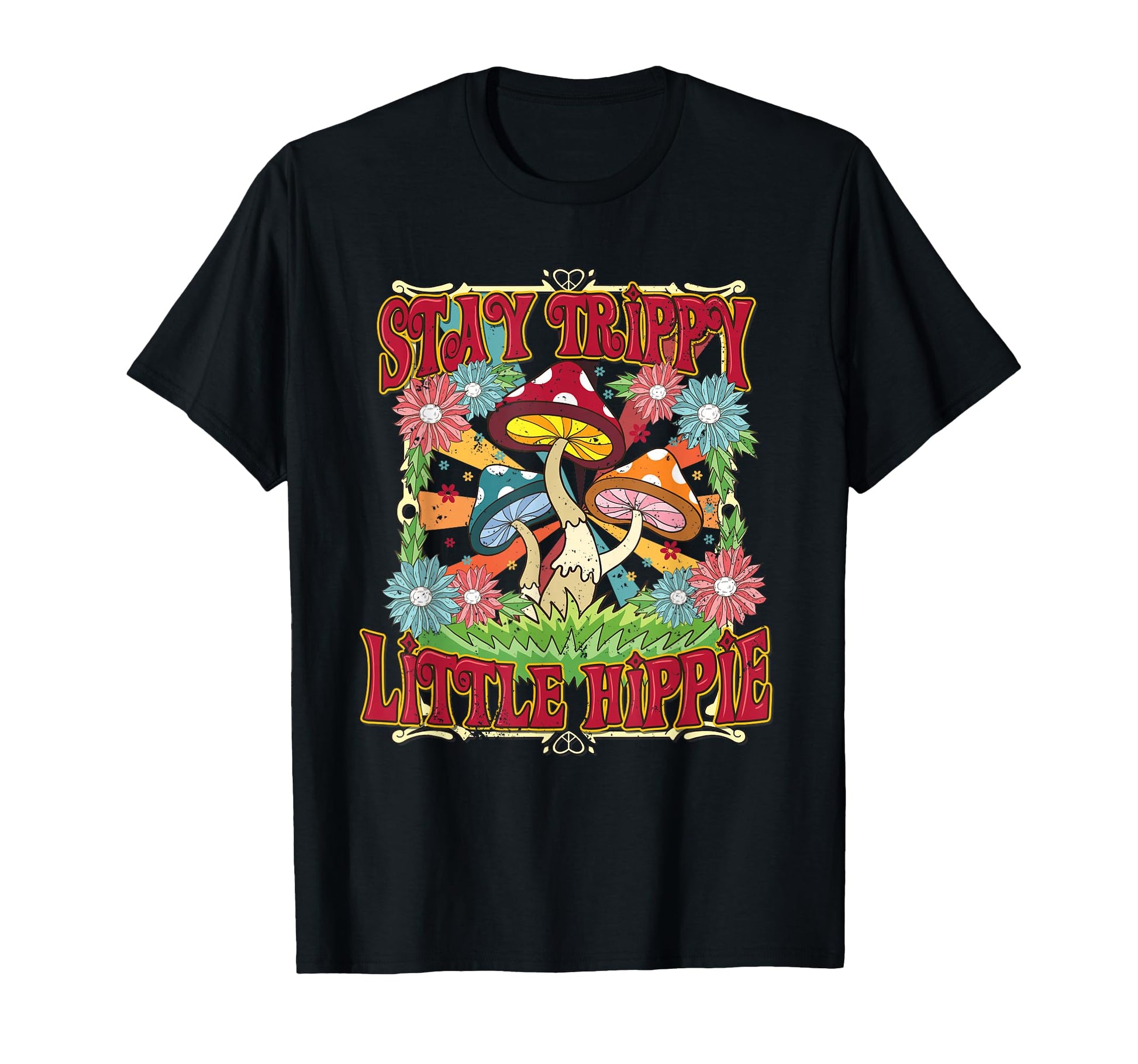 Stay Trippy Little Hippie Boho Y2K T-Shirt - Trendy Graphic Unisex - T-Shirt, Sweatshirt, Hoodie