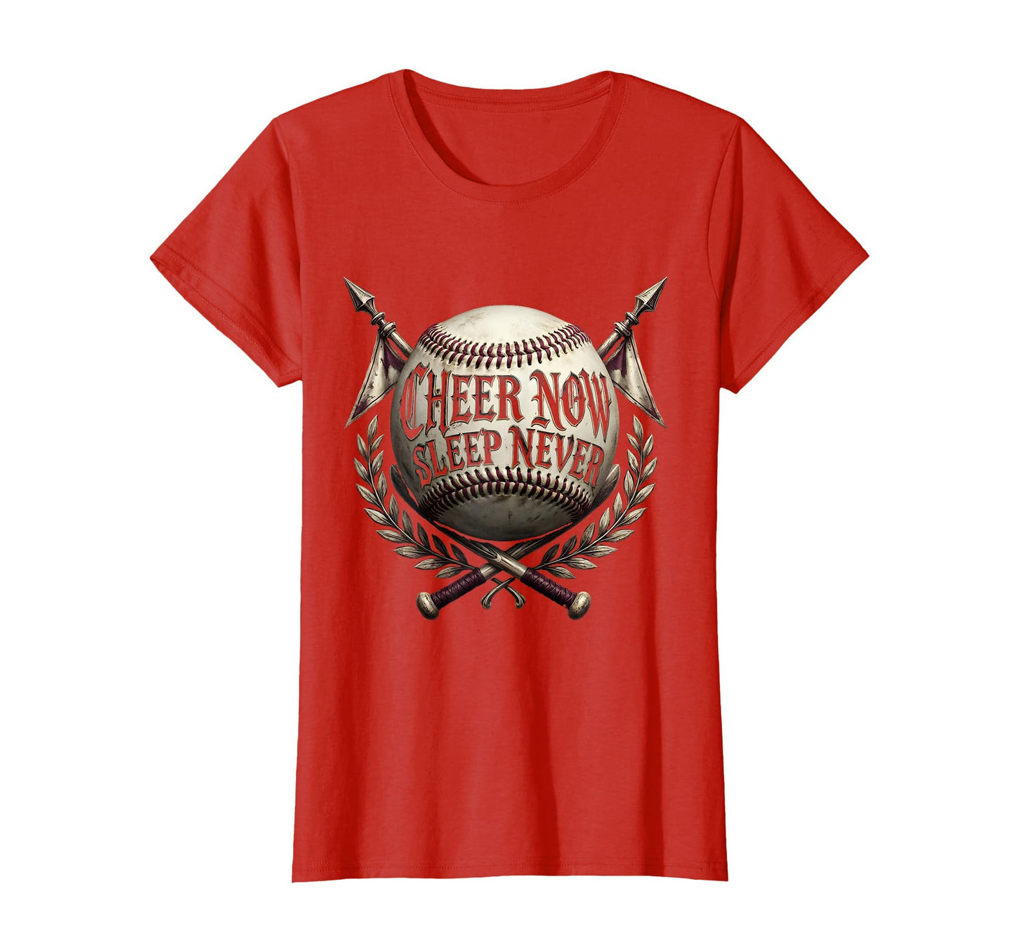 Cheer Now Sleep Never Baseball Mom T-Shirt - Unique Graphic for Adults - T-Shirt, Sweatshirt, Hoodie