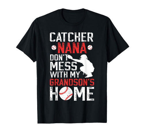 Baseball Catcher Nana Funny Nana T-Shirt - Aesthetic Graphic Unisex - T-Shirt, Sweatshirt, Hoodie