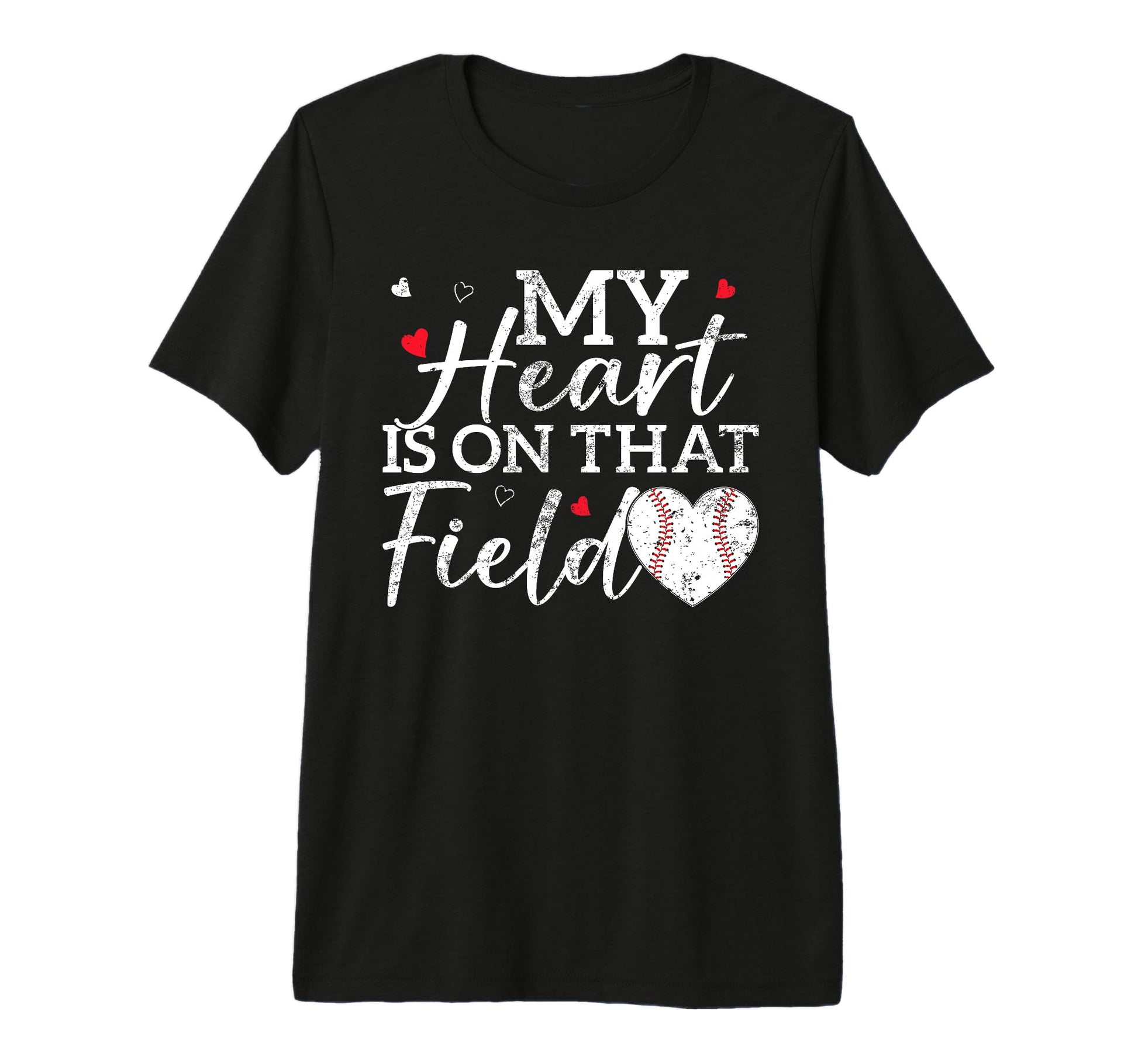 My Heart Is That Field Baseball Mom Mama T-Shirt - Streetwear Style Unisex - T-Shirt, Sweatshirt, Hoodie