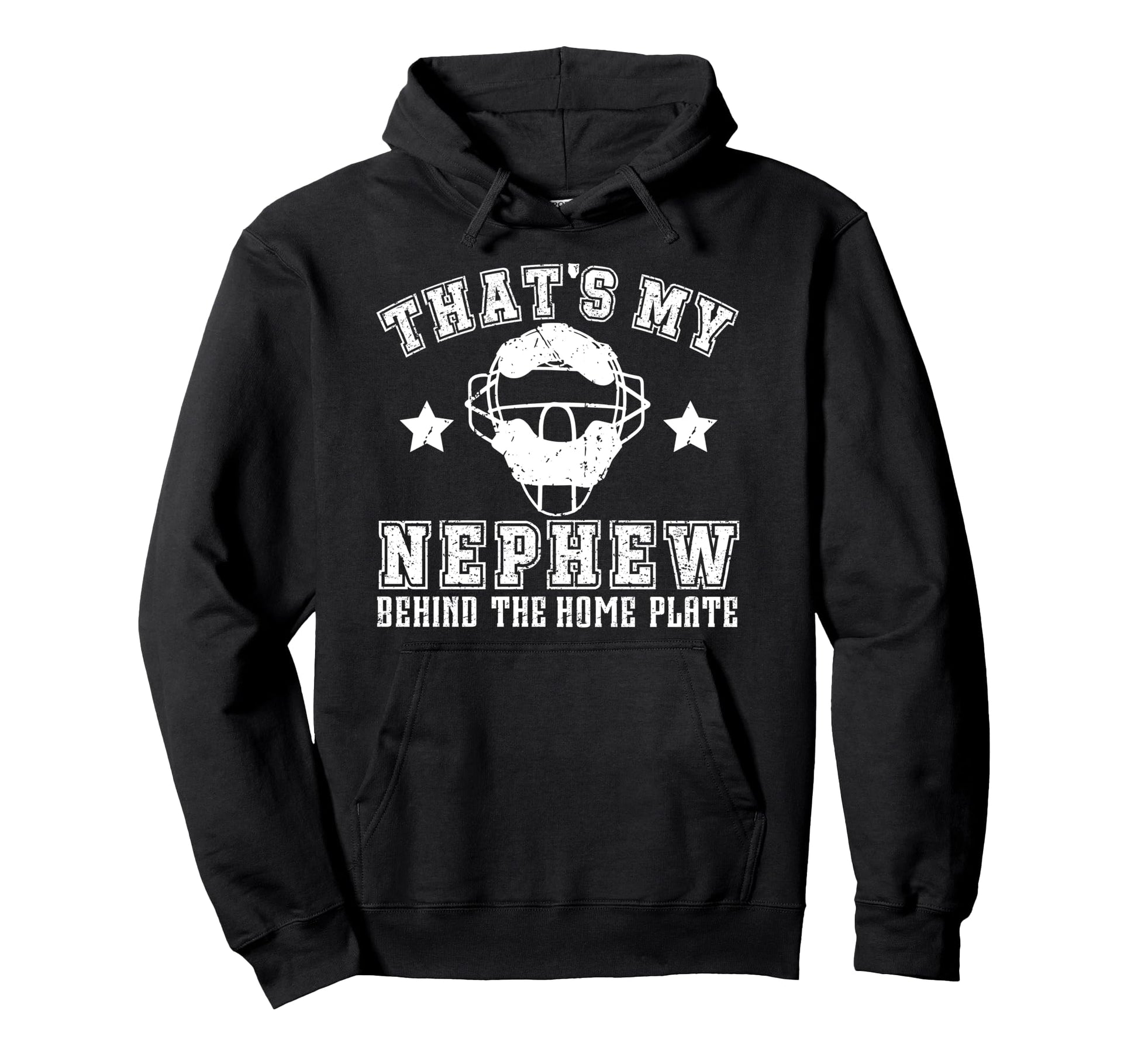 Proud Baseball Catcher Uncle Baseball Hoodie - Trendy Graphic for Adults - T-Shirt, Sweatshirt, Hoodie