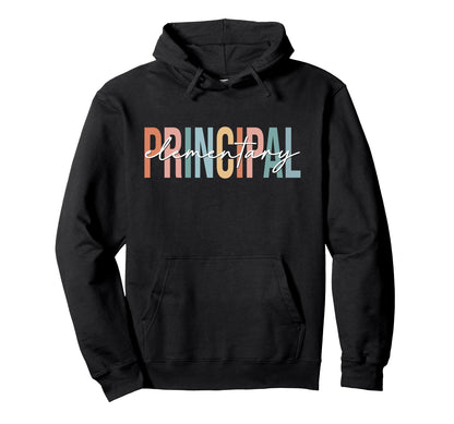 Boho Elementary Principal Back To School Hoodie - Fun Novelty Design Unisex - T-Shirt, Sweatshirt, Hoodie