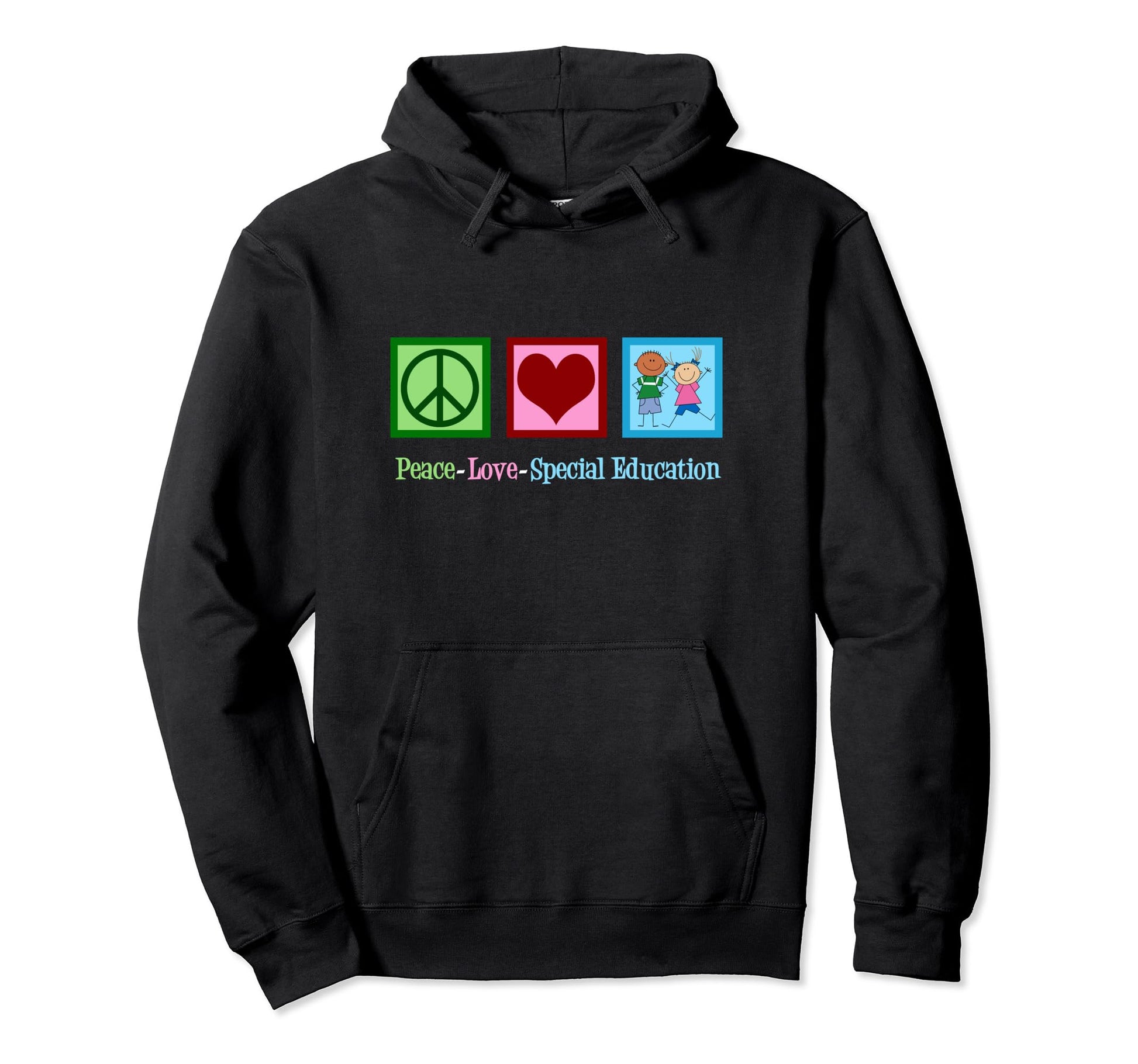 Peace Love Special Education Teacher Hoodie - Novelty Apparel Men Women - T-Shirt, Sweatshirt, Hoodie