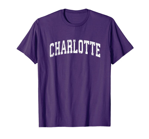 Charlotte North Carolina Nc Varsity T-Shirt - Novelty Apparel Men Women - T-Shirt, Sweatshirt, Hoodie