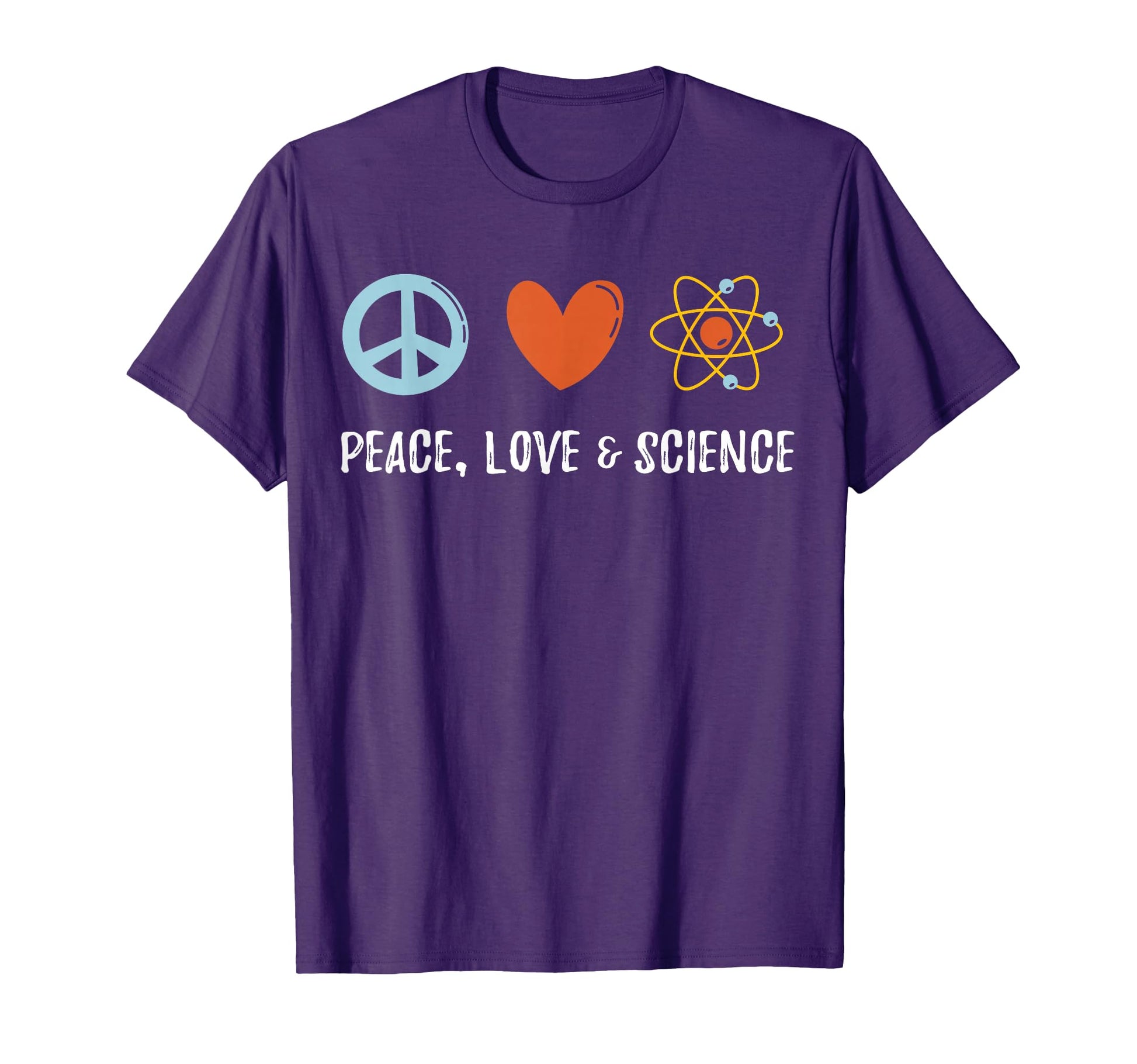 Peace Love Science T-Shirt - Minimalist Print Unisex - T-Shirt, Sweatshirt, Hoodie