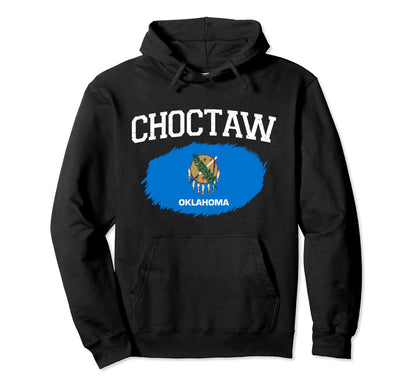 Choctaw Ok Oklahoma Flag Usa Sports Hoodie - Graphic Print Unisex - T-Shirt, Sweatshirt, Hoodie