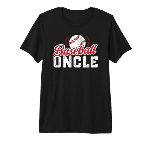 Mens Baseball Uncle Best Uncle T-Shirt - Custom Art Print for Adults - T-Shirt, Sweatshirt, Hoodie