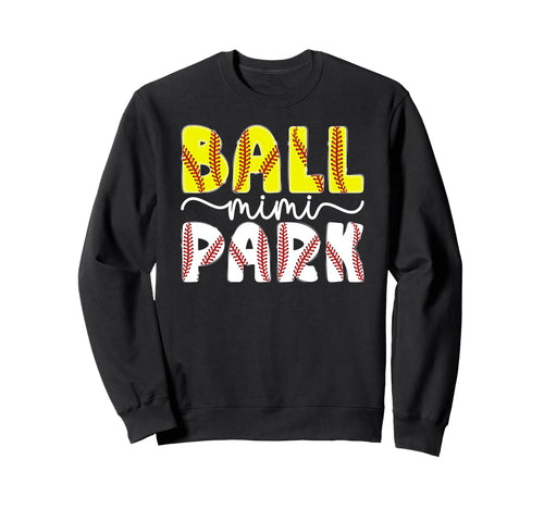 Ballpark Mimi Grandma Softball Sweatshirt - Minimalist Print Men Women - T-Shirt, Sweatshirt, Hoodie