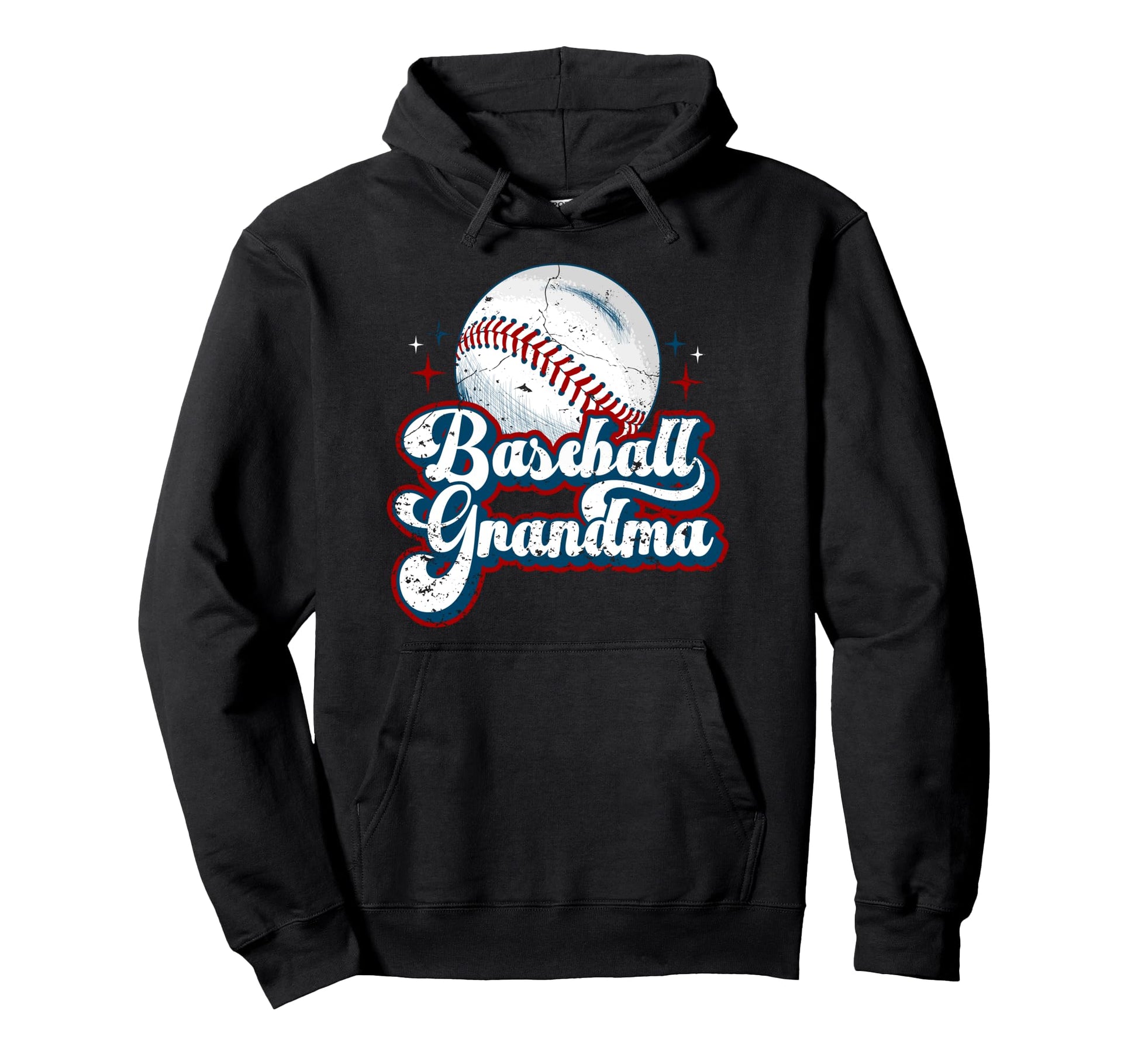 Baseball Grandma Baseball Player Grandmother Hoodie - Trendy Graphic Unisex - T-Shirt, Sweatshirt, Hoodie