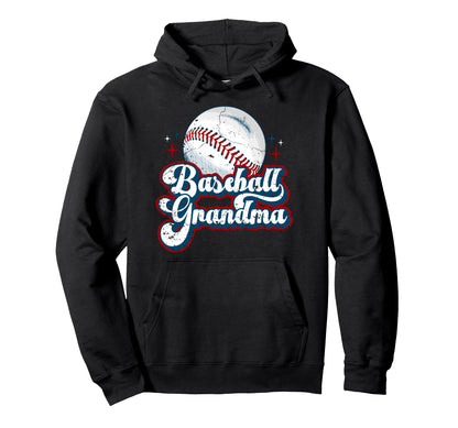 Baseball Grandma Baseball Player Grandmother Hoodie - Trendy Graphic Unisex - T-Shirt, Sweatshirt, Hoodie